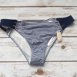 VS Swim Strappy Striped Bikini Bottom